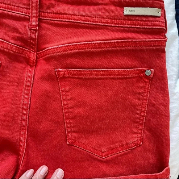 Anthropologie Pilcro and the letterpress boy fit high cuff shorts Earthy Orange - Picture 12 of 12